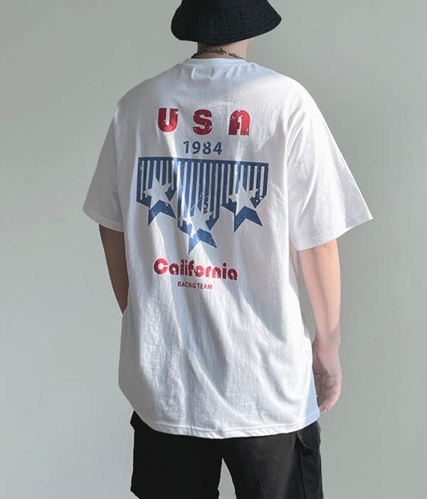 USA1984 프린팅 반팔 티셔츠테이크잇